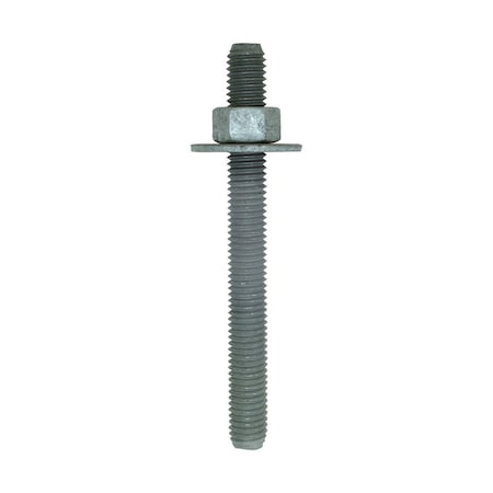 Simpson Strong-Tie Simpson Strong-Tie 1/2 in. D X 5 in. L Galvanized Steel Hex Bolt 1 pk RFB#4X5HDG-R